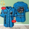 Personalized Carolina Panthers God First Family Second Full Printing Baseball Jersey