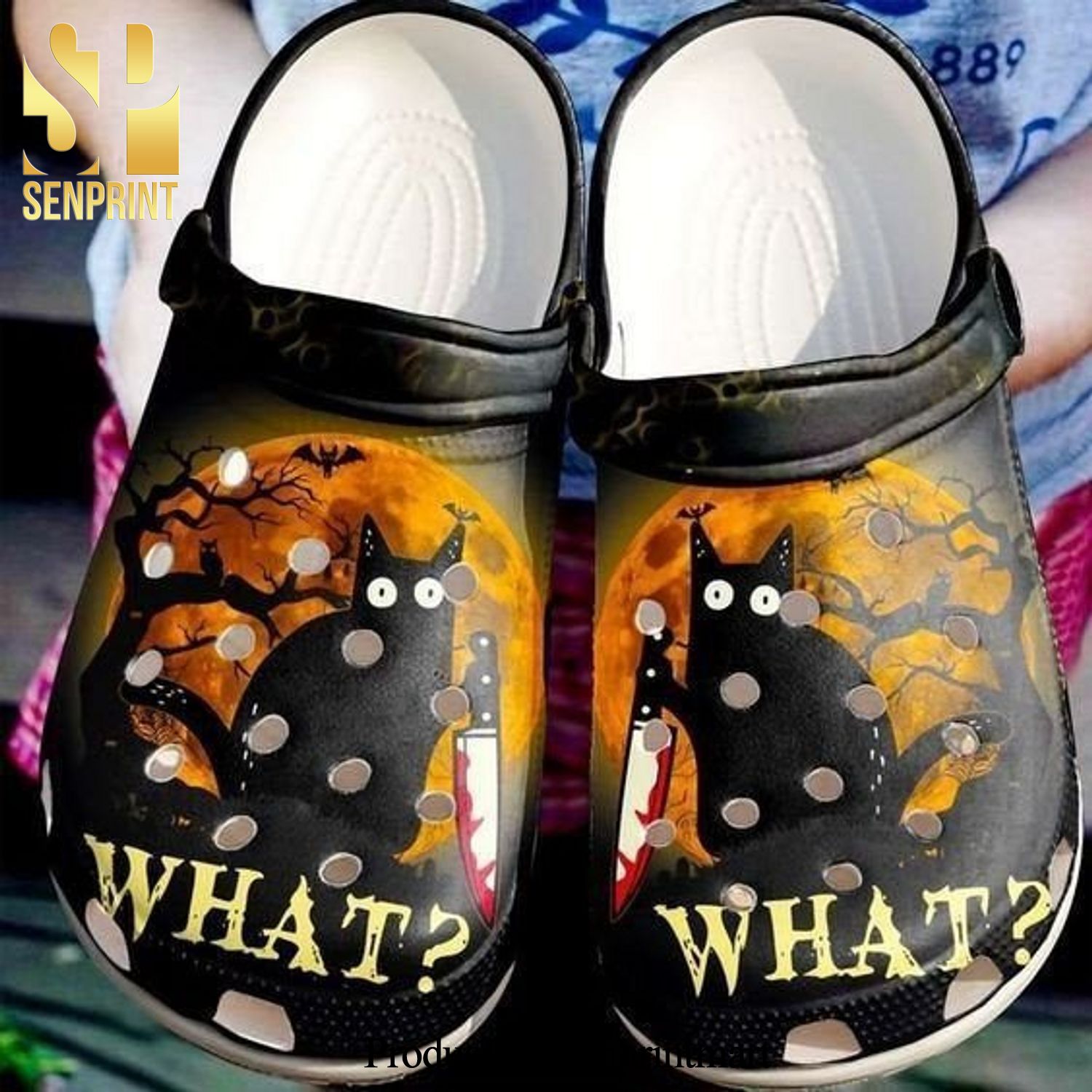 What Black Cat 3D Crocs Classic