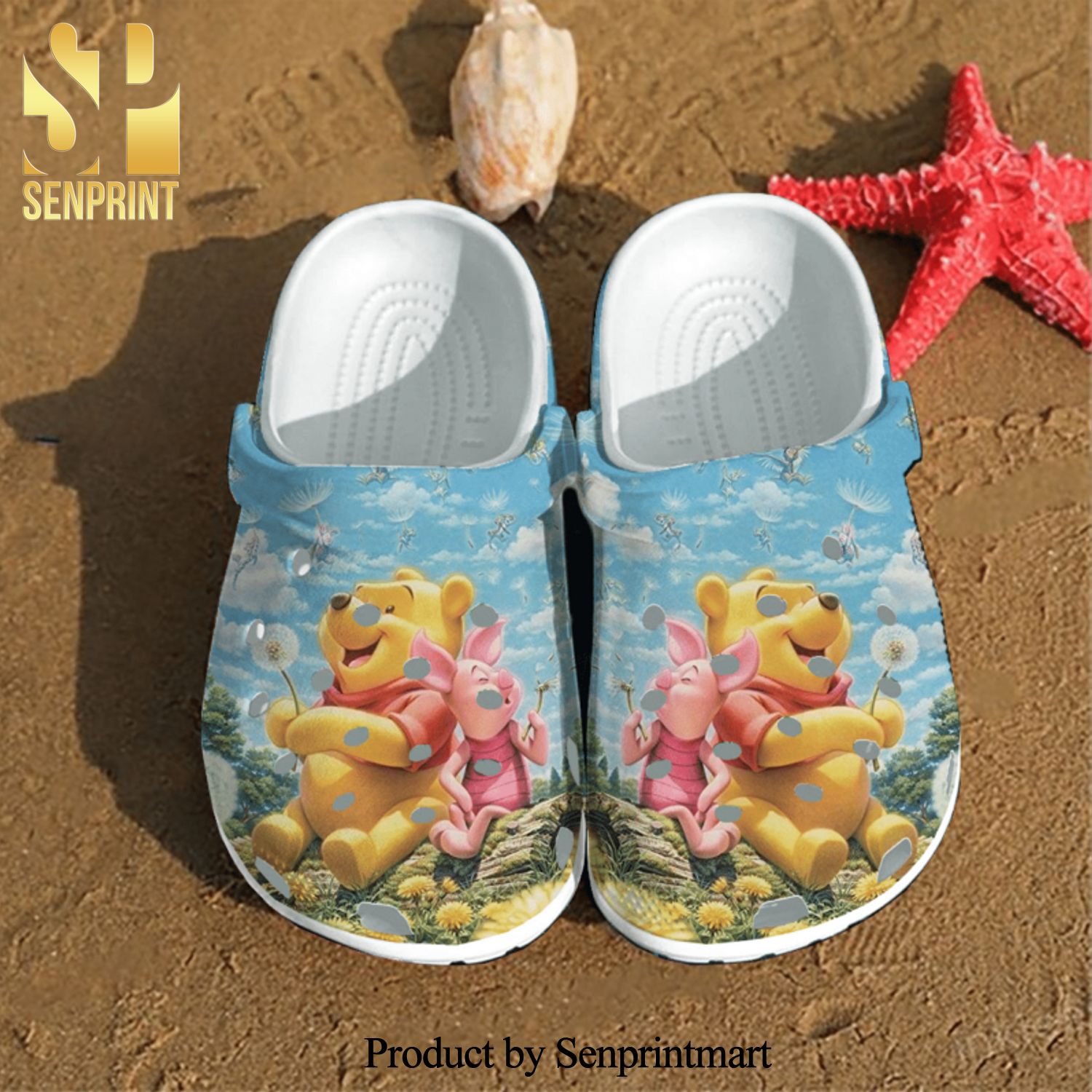 Winnie The Pooh And Piglet Crocs Unisex Crocband Clogs