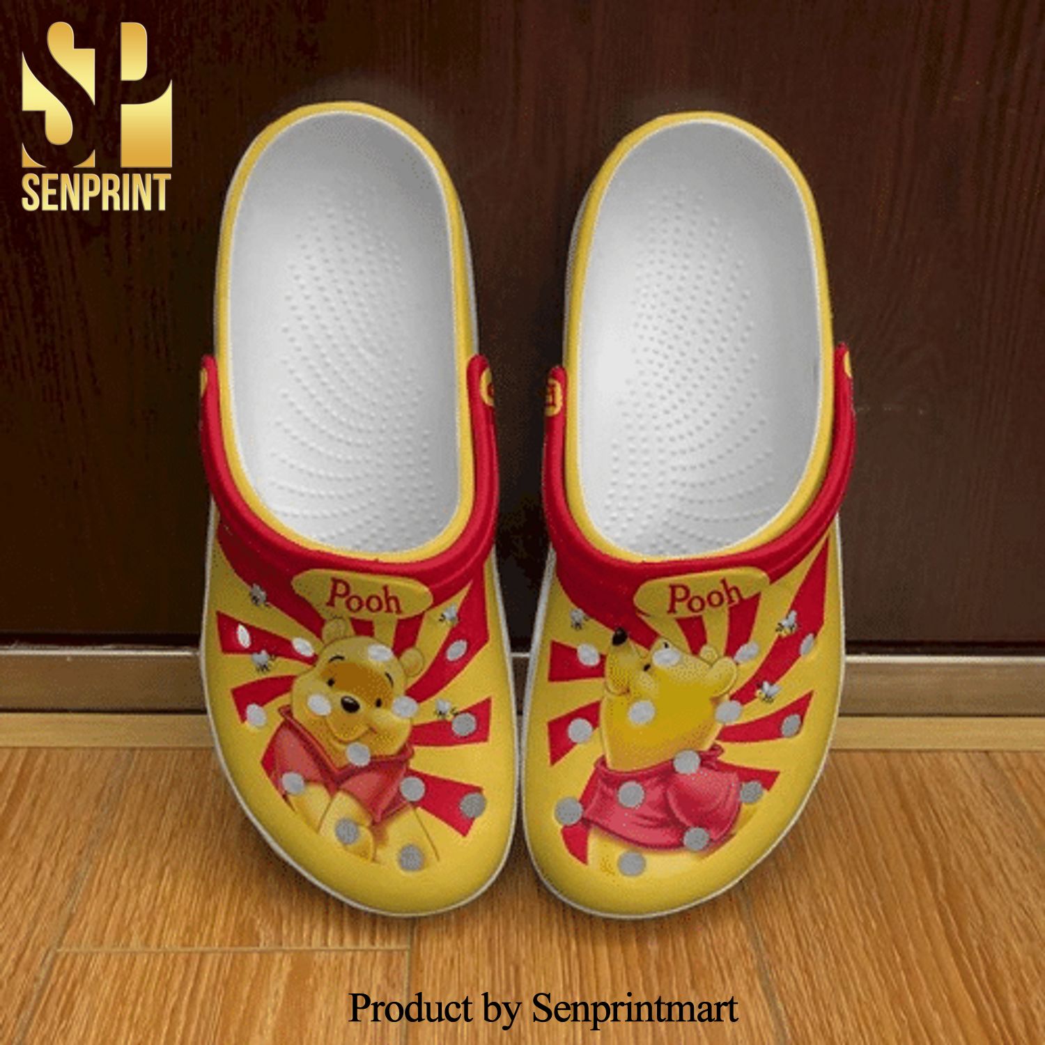 Winnie The Pooh Bear 3D Crocs Sandals - Senprintmart Store