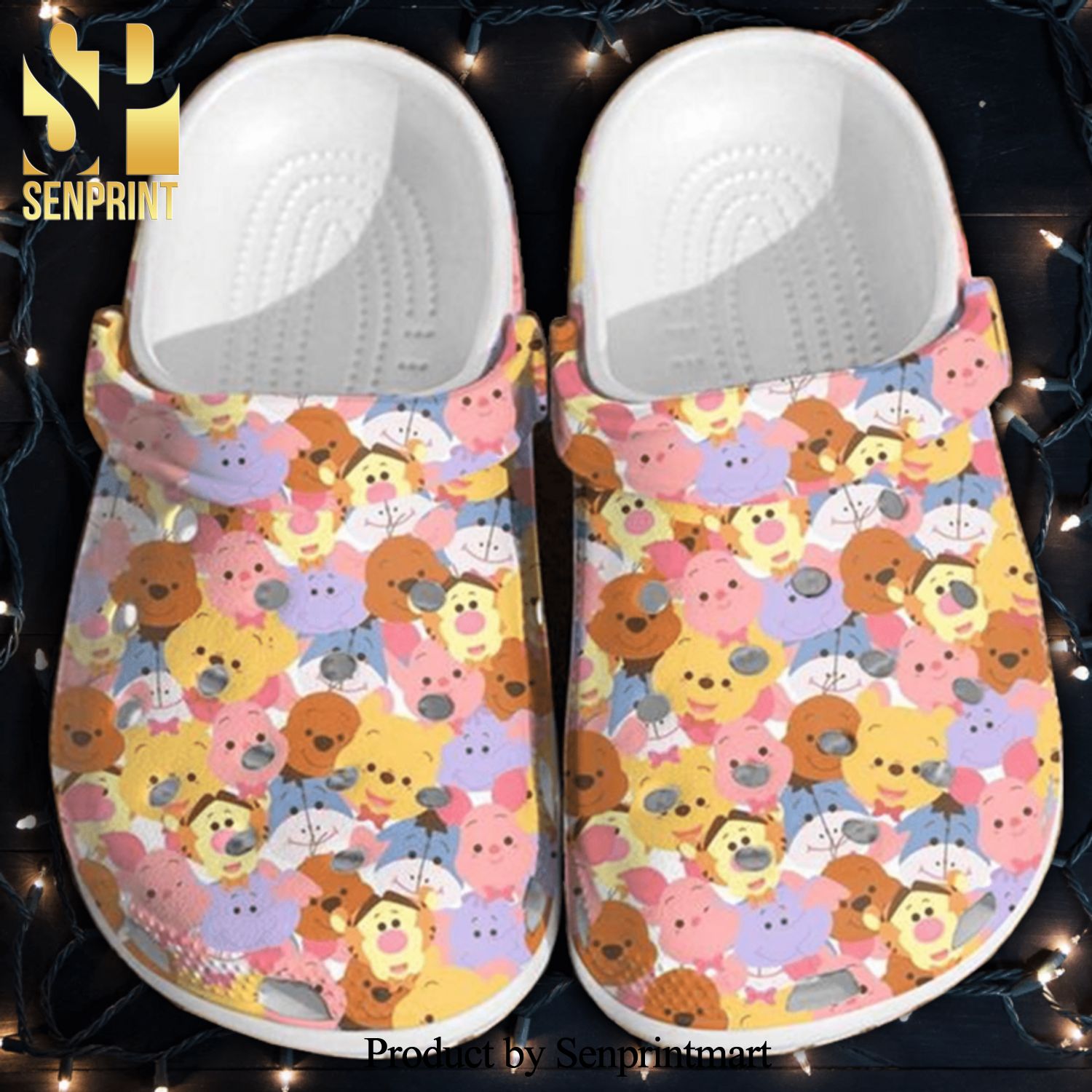 Winnie The Pooh Pattern Crocs Classic