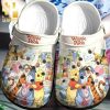 Winnie The Pooh Pooh Band Butterfly Full Printed Crocs Crocband