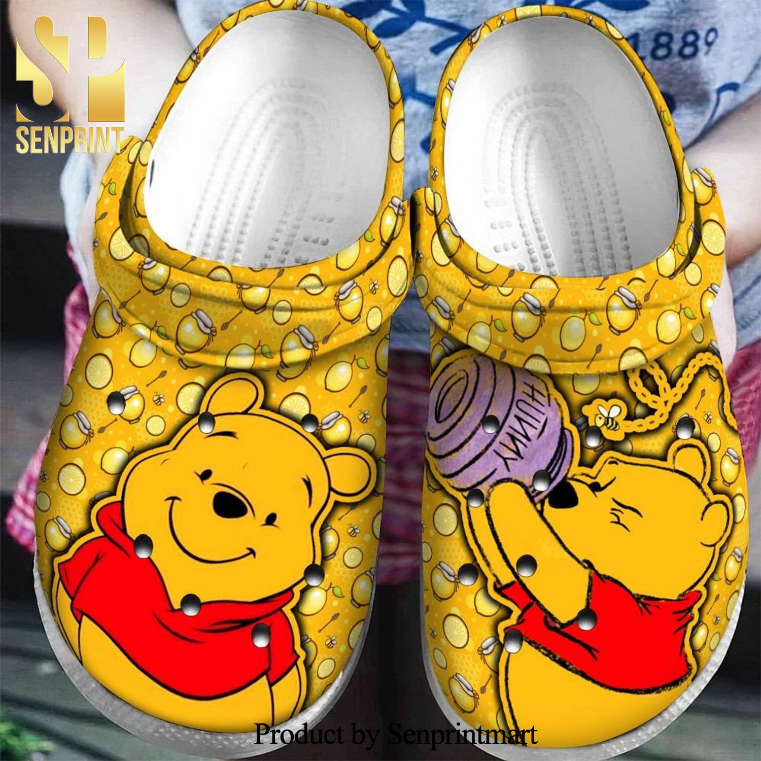 Winnie The Pooh Pooh Bee Street Style Crocs Classic