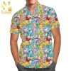 Monsters In Closets Monster Inc Disney Cartoon Graphics Full Printing Hawaiian Shirt – Black