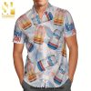 Navy Midshipmen Logo Full Printing Flowery Aloha Summer Beach Hawaiian Shirt – Navy