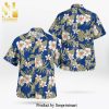 Natural Light Tropical Leafs Full Printing Hawaiian Shirt