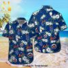 New York Mets Full Printing Summer Short Sleeve Hawaiian Beach Shirt
