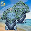 North Carolina Tar Heels Pineapple Full Printing Flowery Aloha Summer Beach Hawaiian Shirt – Light Blue