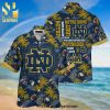 Notre Dame Fighting Irish Clover Full Printing Aloha Summer Beach Hawaiian Shirt