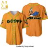 Personalized Chilling Goofy Dog Disney All Over Print Baseball Jersey – Pink
