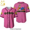 Personalized Chilling Goofy Dog Disney All Over Print Baseball Jersey – Purple