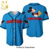Personalized Chilling Mickey Mouse Disney All Over Print Baseball Jersey – Black