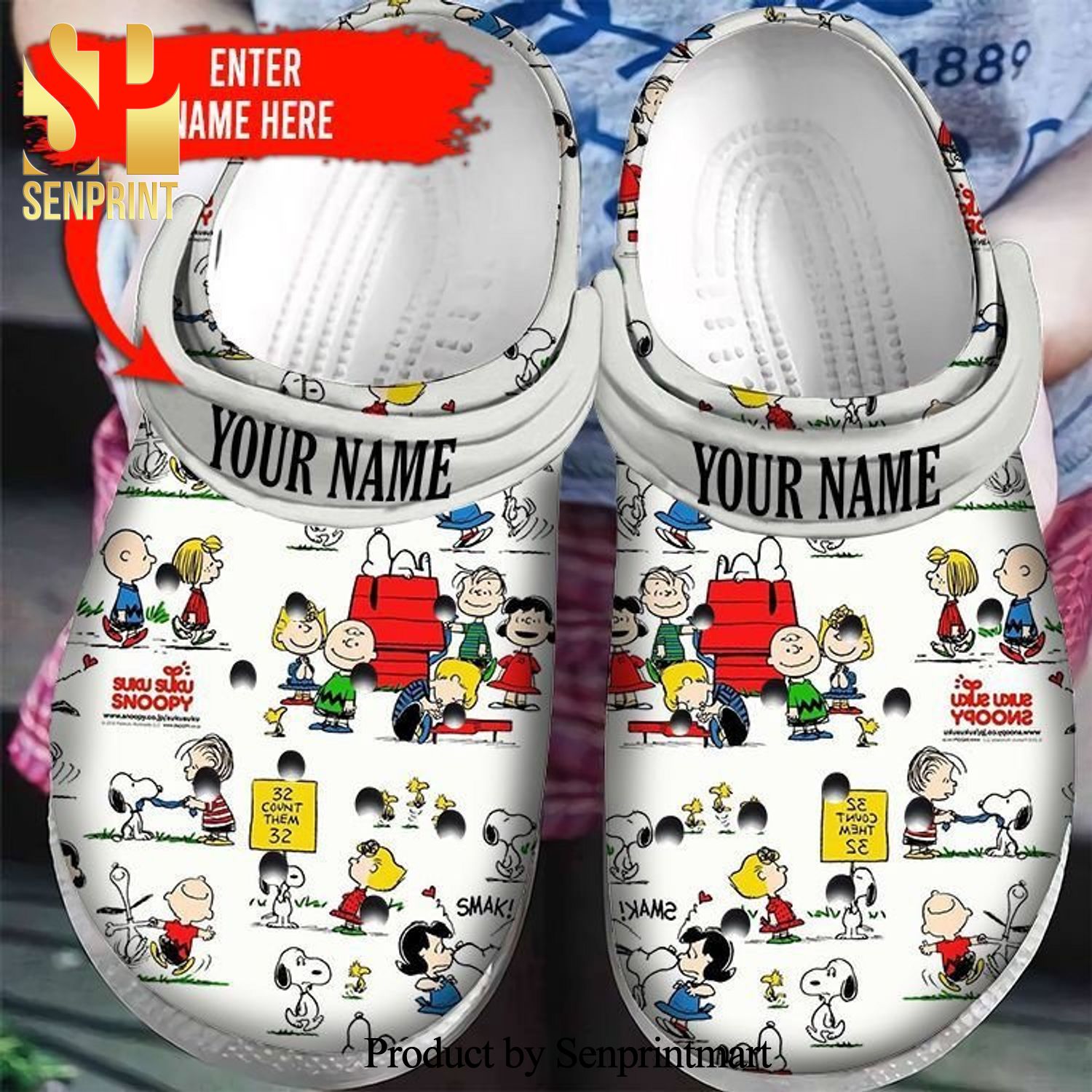 Woodstock Snoopy Peanuts Gift For Fan Classic Water New Outfit Crocs Unisex Crocband Clogs