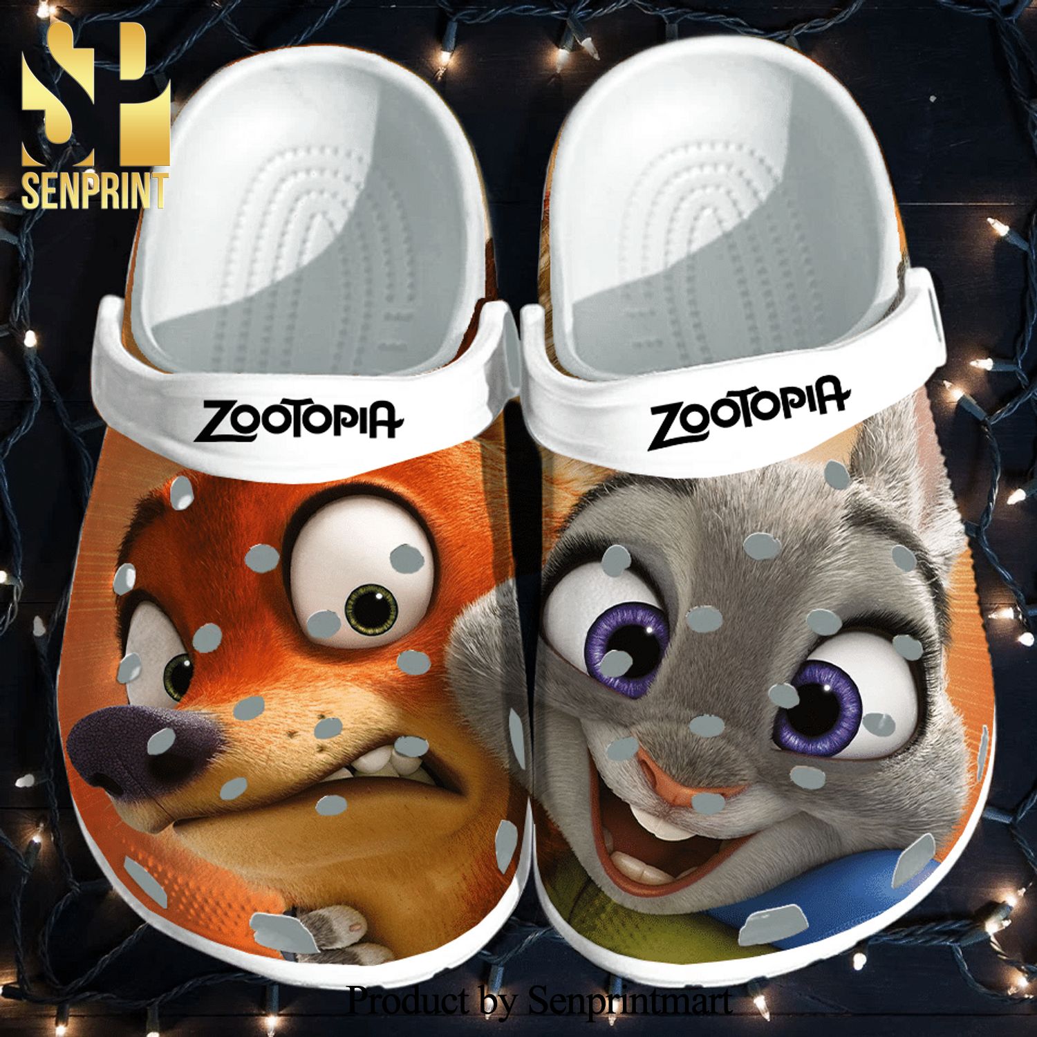 Zootopia Gift For Fan Classic Water Crocs Crocband Adult Clogs