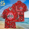 Ohio State Buckeyes Logo Full Printing Aloha Summer Beach Hawaiian Shirt – Red