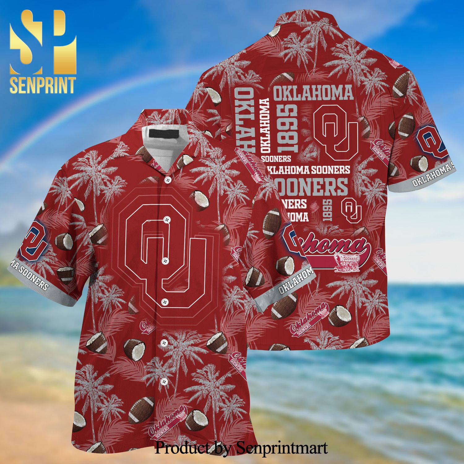 Oklahoma Sooners 3D Full Printing Hawaiian Shirt New Gift For Summer