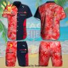 Oracle Red Bull Racing Mobil 1 Tag Heuer Full Printing Short Sleeve Dress Shirt Hawaiian Summer Aloha Beach Shirt – Black White Navy Gray