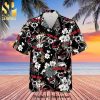 Pendleton Palm Tree Full Printing Aloha Summer Beach Hawaiian Shirt – White Red