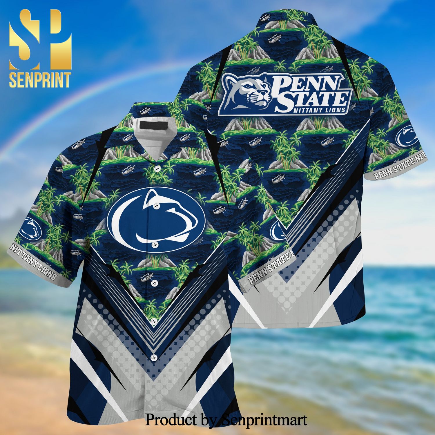 Penn State Nittany Lions Summer Hawaiian Shirt And Shorts For Sports Fans This Season