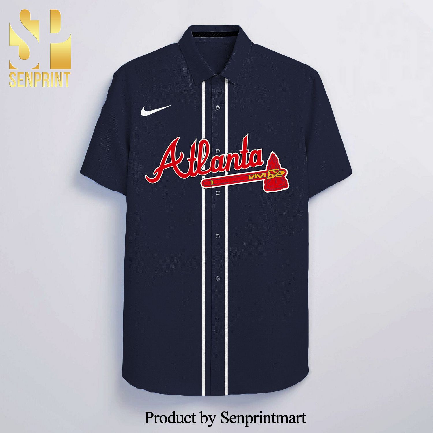 Personalized Atlanta Braves 3D Full Printing Hawaiian Shirt