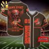 Personalized Cleveland Browns Mascot Full Printing Baseball Jersey – Orange