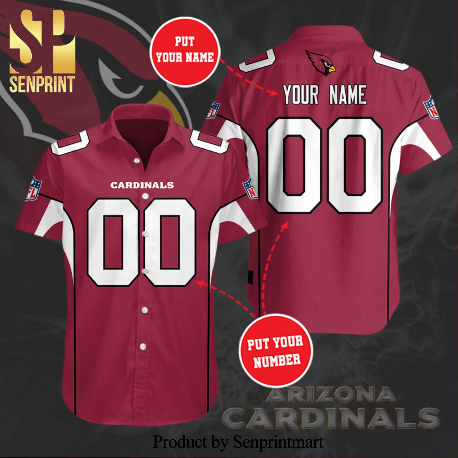 Personalized Atlanta Falcons Football Team Full Printing Hawaiian Shirt – Red