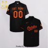 Personalized Baltimore Orioles Full Printing Hawaiian Shirt – Black Gift For Fans