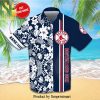 Personalized Boston Red Sox Full Printing Flowery Summer Beach Shorts – Navy
