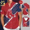 Personalized Boston Red Sox Full Printing Short Sleeve Dress Shirt Hawaiian Summer Aloha Beach Shirt – Red