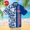 Personalized Chicago Cubs Full Printing Flowery Aloha Summer Hawaiian Beach Shorts – Cobalt