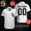 Personalized Chicago White Sox Full Printing Stripes Flowery Aloha Summer Beach Hawaiian Shirt – Black