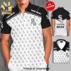 Personalized Chicago White Sox Rise With Us Full Printing Short Sleeve Dress Shirt Hawaiian Summer Aloha Beach Shirt – Black White