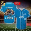 Personalized Detroit Lions Mascot Damn Right Full Printing Baseball Jersey