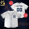 Personalized Detroit Tigers Full Printing Unisex Baseball Jersey – White Gray
