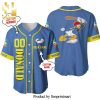 Personalized Donald Duck All Over Print Pinstripe Baseball Jersey – White