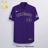 Personalized Colorado Rockies Full Printing Hawaiian Shirt – Purple Gift For Fans