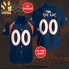 Personalized Denver Broncos Full Printing Tiling Short Sleeve Dress Shirt Hawaiian Summer Aloha Beach Shirt – Orange