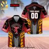 Personalized Fireball Cinnamon Whisky USA Flag Full Printing Camo Aloha Summer Beach Hawaiian Shirt – Black