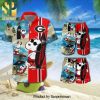 Personalized Georgia Bulldogs Go Dawgs Full Printing Short Sleeve Dress Shirt Hawaiian Summer Aloha Beach Shirt – Red White