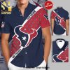 Personalized Houston Astros Logo Full Printing Short Sleeve Dress Shirt Hawaiian Summer Aloha Beach Shirt – Orange Navy