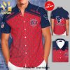 Personalized Houston Texans Full Printing Tiling Short Sleeve Dress Shirt Hawaiian Summer Aloha Beach Shirt – Navy