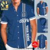 Personalized Indianapolis Colts Full Printing Short Sleeve Dress Shirt Hawaiian Summer Aloha Beach Shirt – White