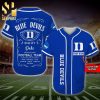Personalized Duke Blue Devils Player Full Printing Baseball Jersey – Blue