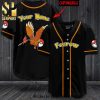 Personalized Fire Pokemon All Over Print Baseball Jersey – Black