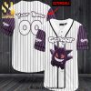 Personalized Gengar All Over Print Baseball Jersey – Black