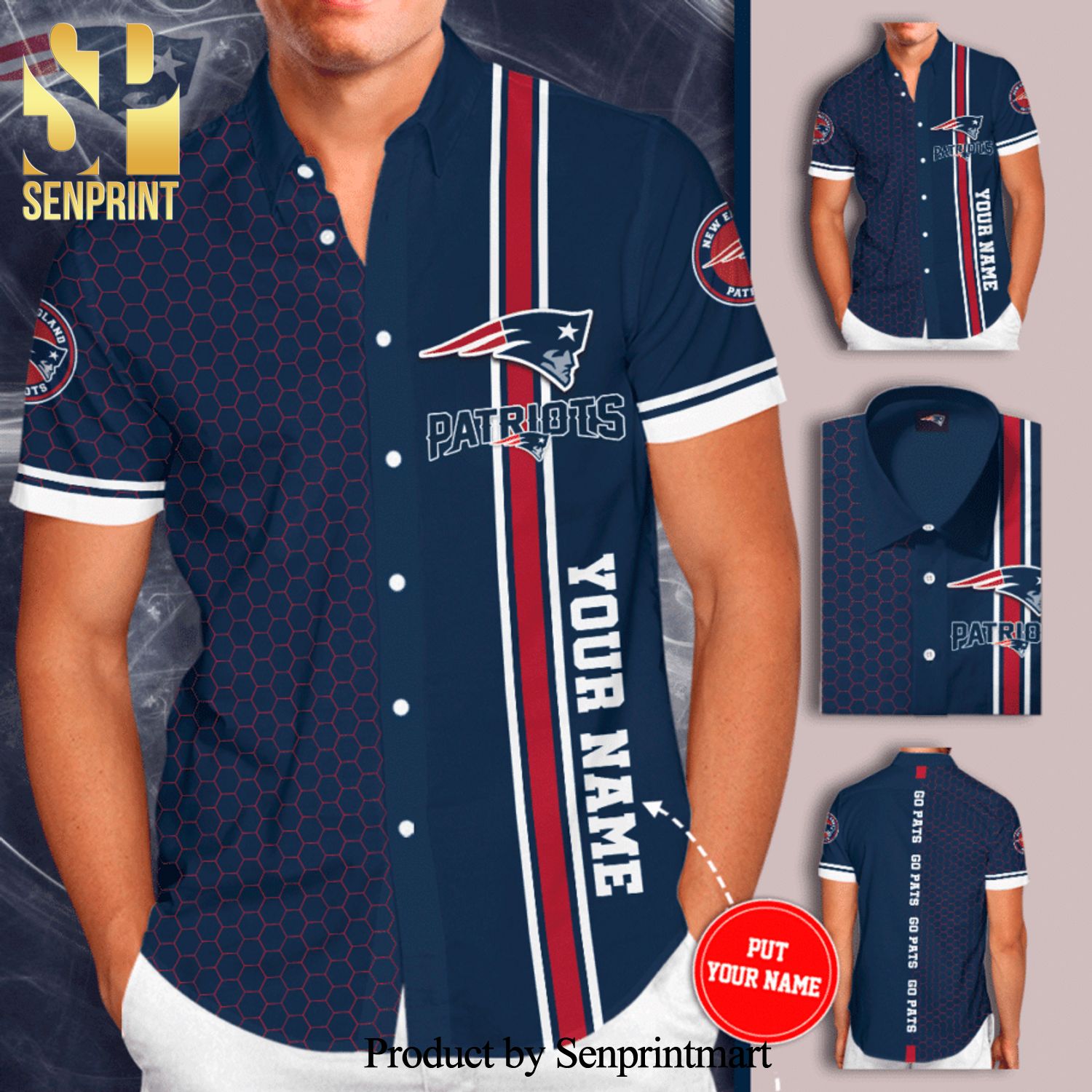 Personalized Atlanta Braves Baseball Full Printing 3D Hawaiian Shirt - Red  - Senprintmart Store