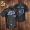 Personalized New York Mets 3D Full Printing Hawaiian Shirt – Black