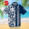 Personalized New York Yankees Full Printing Flowery Aloha Summer Beach Hawaiian Shirt And Beach Shorts – Navy