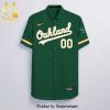 Personalized Oakl And Athletics Full Printing Hawaiian Shirt – Green Packer Lover