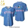 Personalized Happy Stitch Disney All Over Print Baseball Jersey – Orange